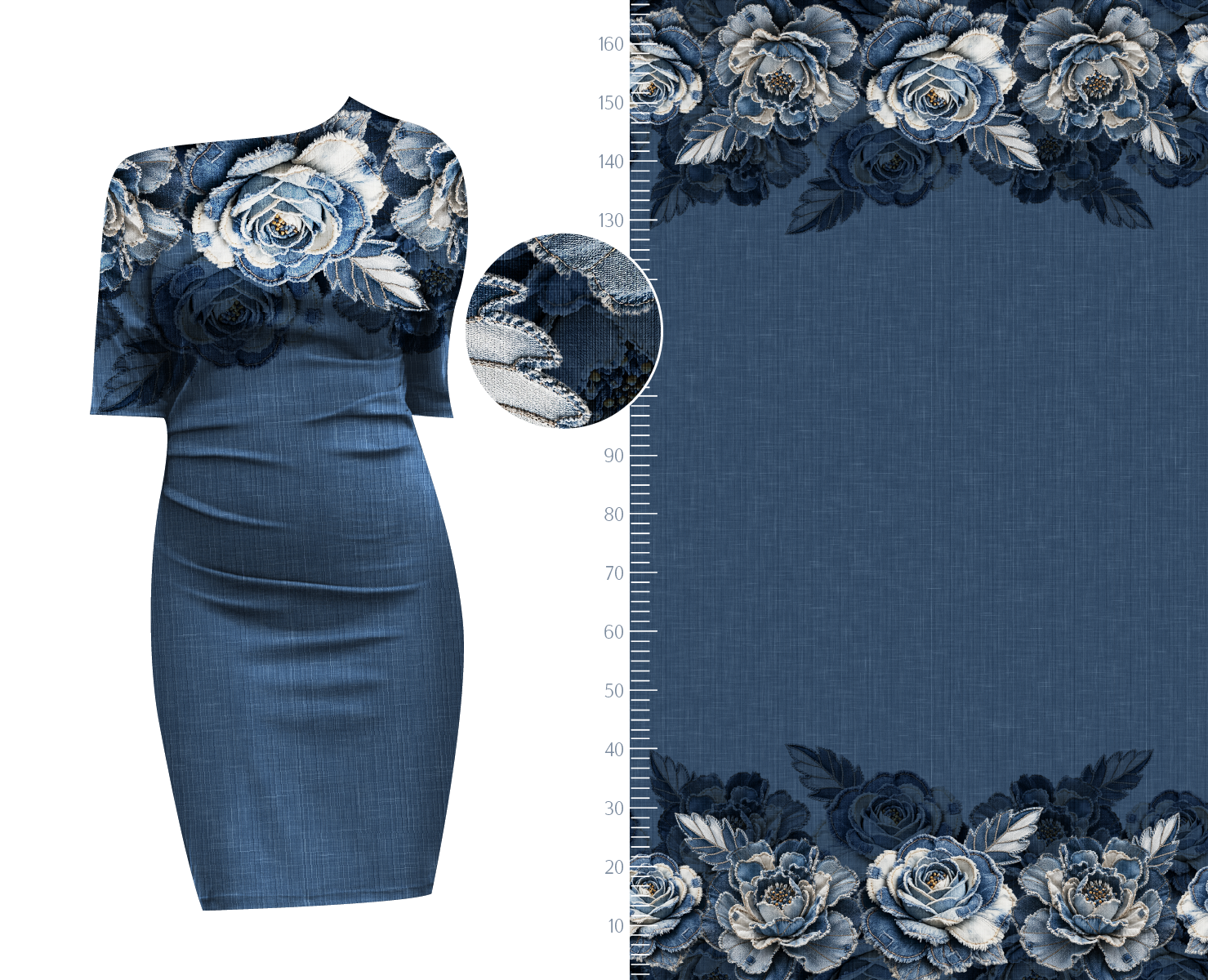 Aus dickerem Jeans · Modal French Terry