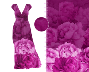 Blütenflut, magenta · Viskosejersey