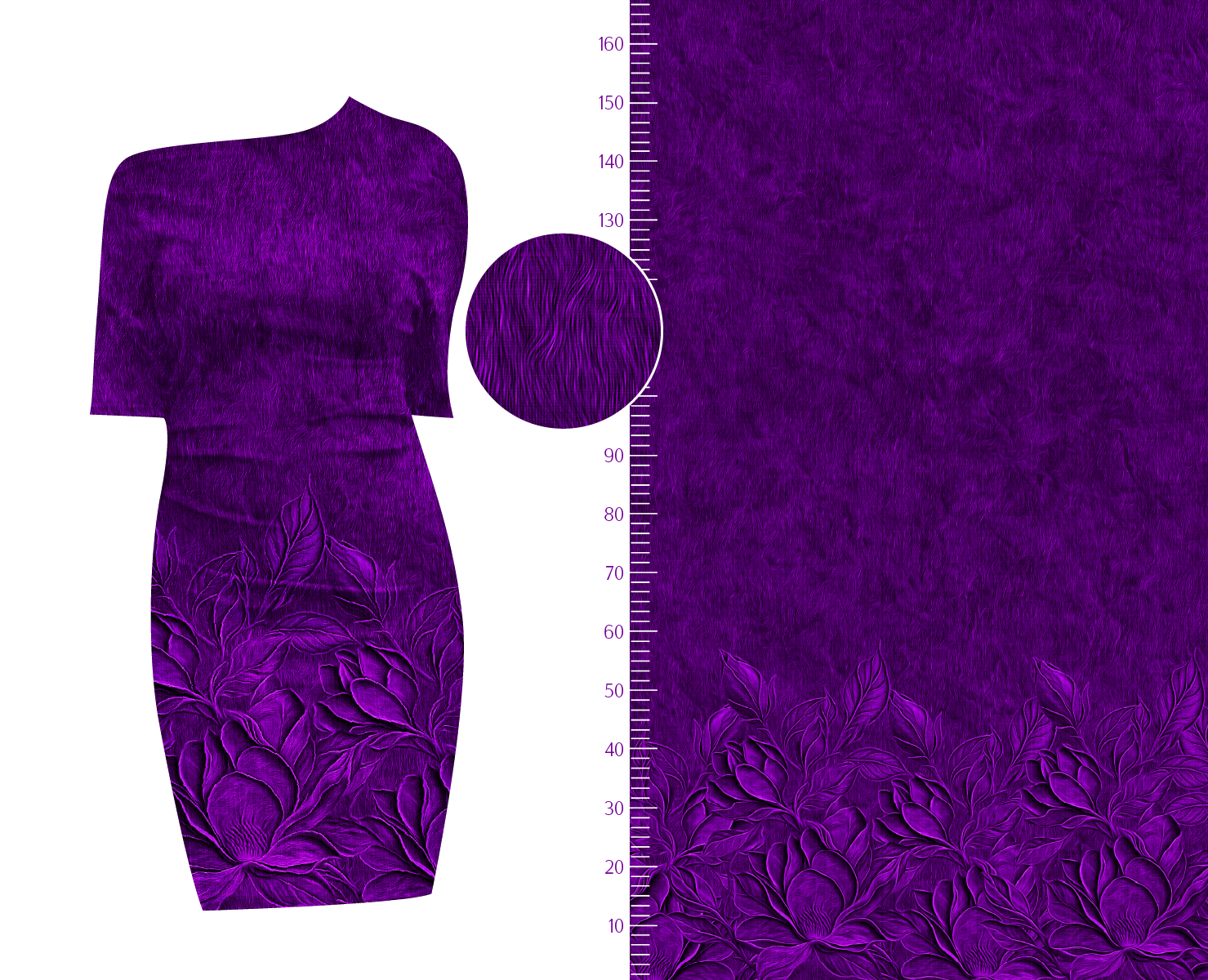 Vorbestellung · Blumen, lila · Modal French Terry